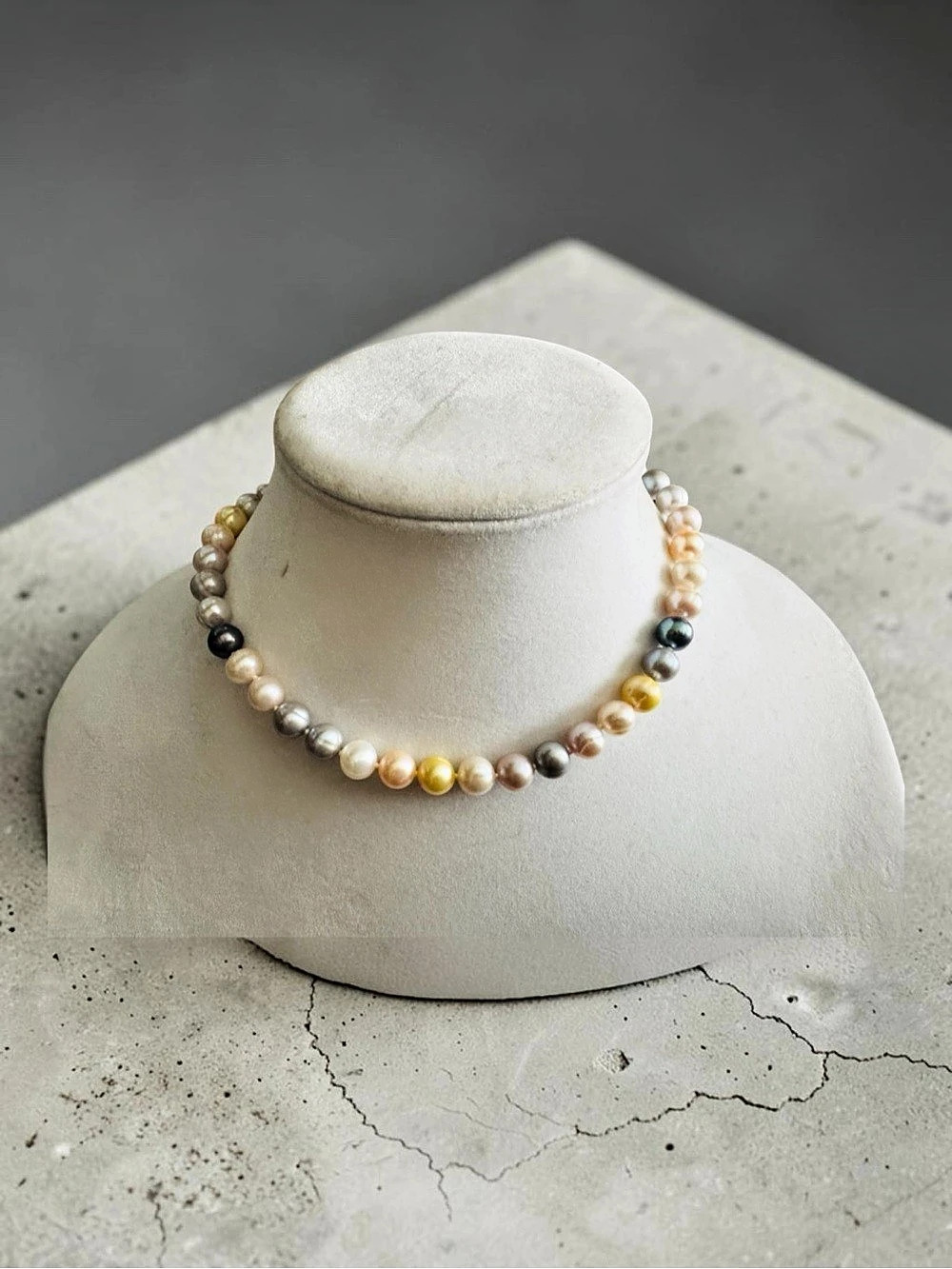 Honora Strand Knitted Pastel Multi Color Freshwater Pearl Necklace
